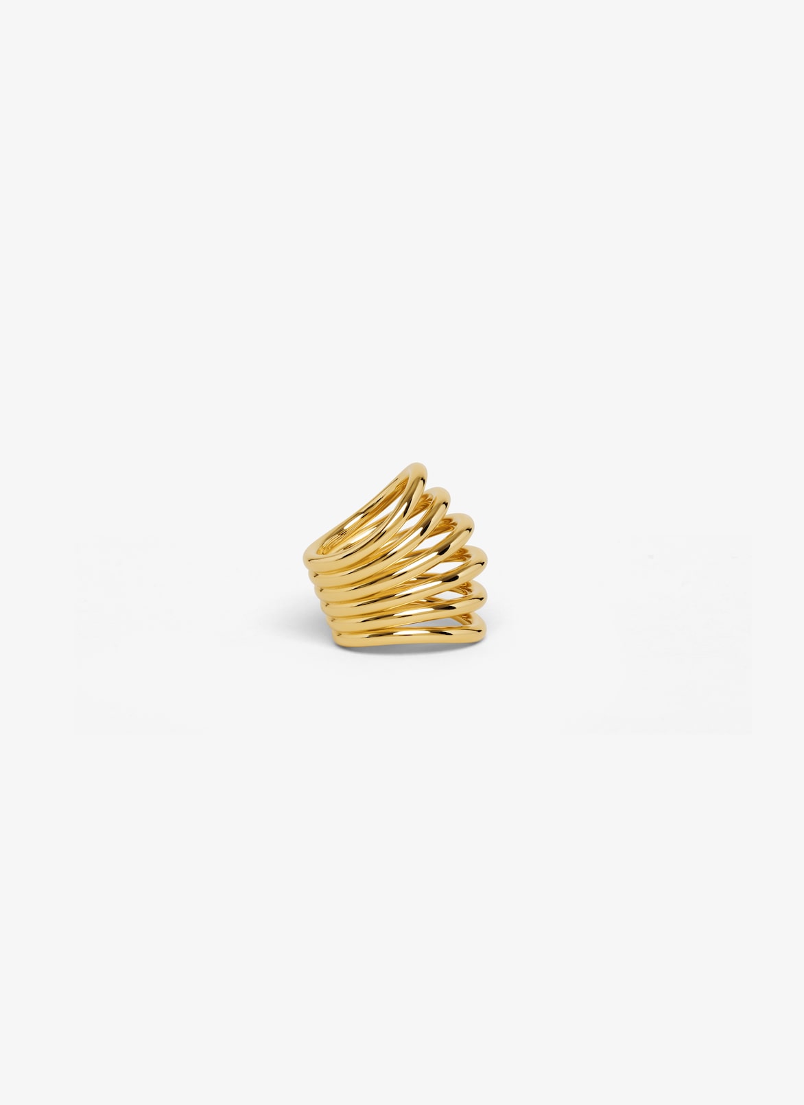 BIG LOOP RING ALAÏA GOLD BIG LOOP RING